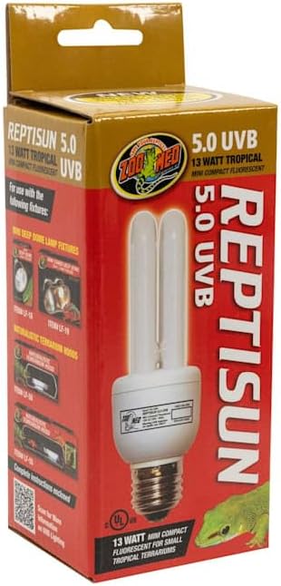 Zoo Med ReptiSun 5.0 Mini Compact Fluorescent Lamp 13 Watts ZooMed