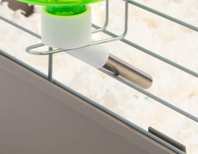 Lixit Standard Cage Water Bottles for Rabbits, Ferrets, Guinea Pigs, Hamsters, Rats, Mice and Other Small Animal's (32 Ounce, Green) Lixit
