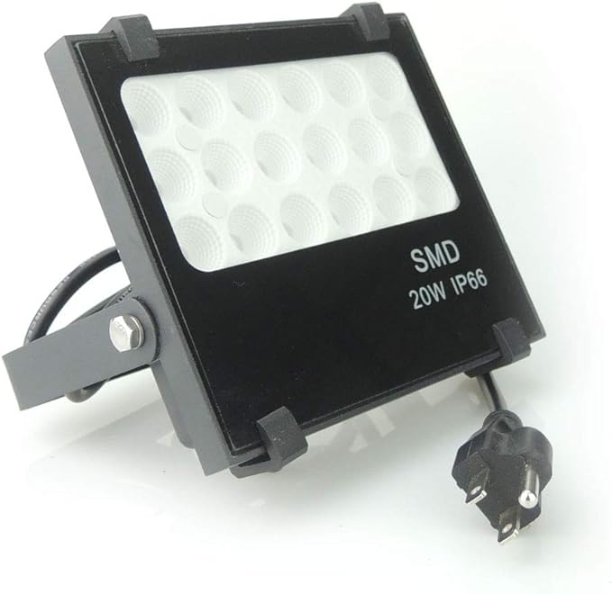 110V 20W Slim Waterproof Ultra Violet UV LED Flood Black Light Blacklight for Party Supplies, Glue Curing, Neon Glow, Glow in The Dark, with US Plug QUANS