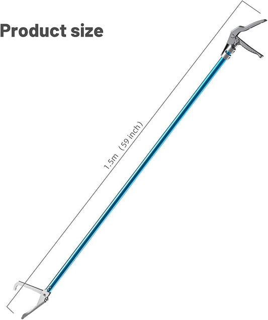 G2 60-inch Professional All-Aluminum Alloy Snake Tong Reptile Grabber Rattle Snake Catcher Wide Jaw Handling Tool with Lock G2GO2GETHER