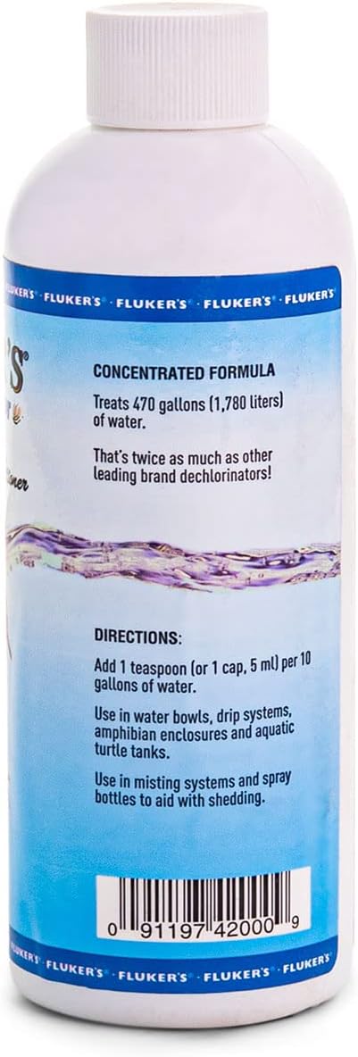 Fluker's Aloe Dechlorinator Reptile Water Cleaner, 8 oz Flukers