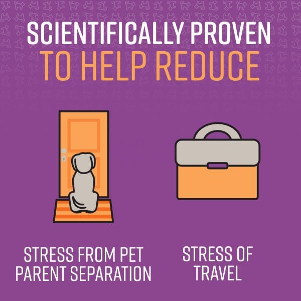 Sentry Calming Chews for Dogs, Calming Aid Helps to Manage Stress & Anxiety, with Pheromones That May Help Curb Destructive Behavior & Separation Anxiety, Calming Health Supplement for Dogs, 60 Count Sentry