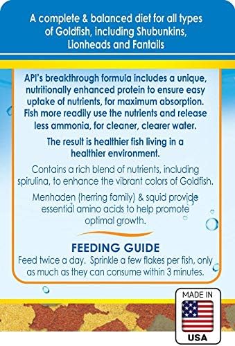 API GOLDFISH FLAKES Fish Food 1.1-Ounce Container API