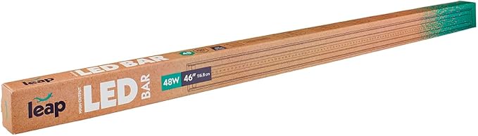 Leap Habitats LED Light Fixture for Reptile & Amphibian Enclosures - Optimal Plant Growth & Daylight (46") LeapHabitats