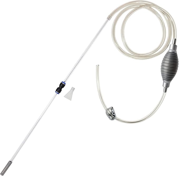 10 Gallon Fish Tank cleaner and Aquarium Water Changer Siphon with a Thinner Tubing. Perfect for Cleaning Small Tanks, Gravel Vacuum for Aquarium Kit AREPK