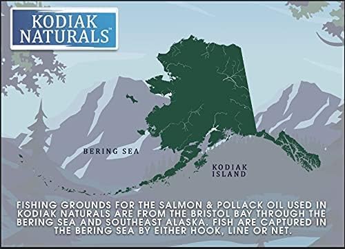 32 oz Wild Alaskan Salmon Oil Formula - Balanced Blend of Pure Fish Oils, with EPA and DHA from Wild-Caught Fish, Support for Skin & Coat, Immune & Heart Health, and Joints KODIAKNATURALSSALMONOIL