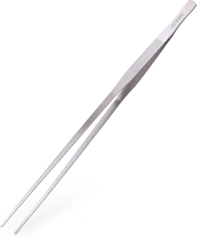 Heavy Duty Aquarium Tweezers Extra Long 24 Inch, Straight Aquarium Plant Tweezers, Long Tweezers for Terrarium and Aquarium, Aquarium Tongs, Long Tweezers for Plants VORESTIC
