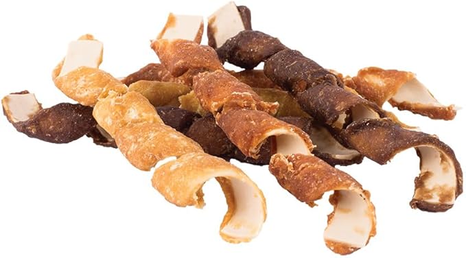 DreamBone Spirals Variety, Rawhide Free Dog Chew Sticks Made with Real Chicken Beef and Pork, 18 Count - PAWPICO