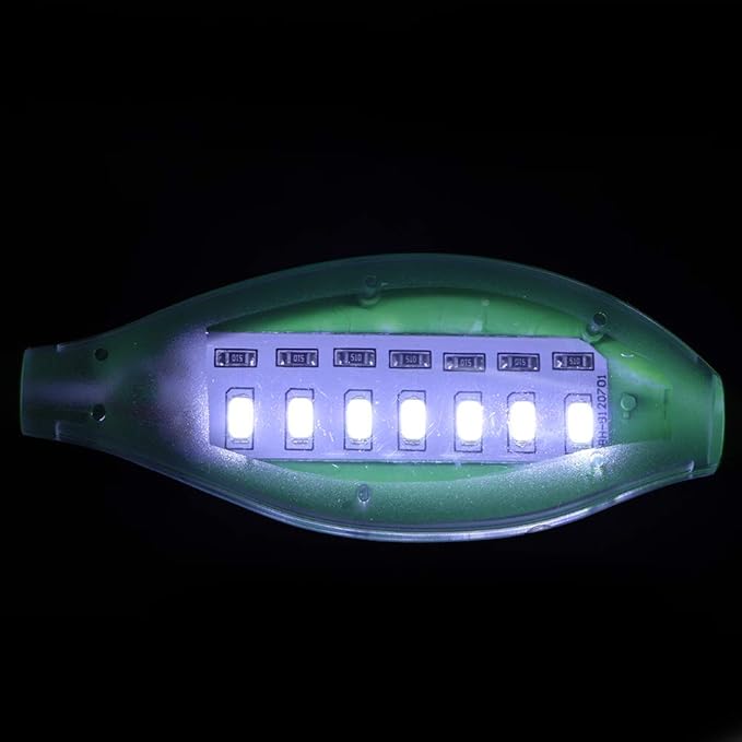 Clip On Aquarium LED Light, Mini USB Tortoise Fish Tank Aquarium LED with No Strobe, Clip On Leaf Head Ligh with US Plug 100-240V, for Aquatic Plant Growing(green blue white light) DAUERHAFT