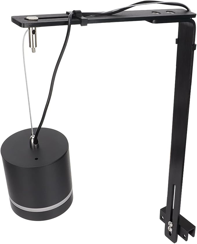 Tnfeeon Fish Drop Light Mount, Light Holder Metal Lamp Bracket Support for Reptile Glass Terrarium Full Spectrum Drop Light Tnfeeon