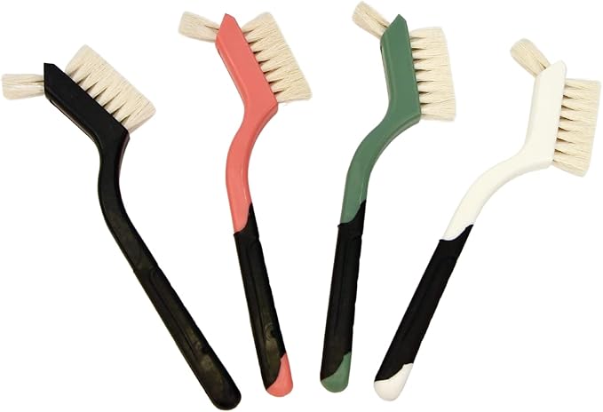 Snout and Shell Turtle Cleaning Brush Remove Aquatic Mud, Dirt, & Contaminants from Tortoises Shells & Promoting Shell Health - Goat Hair Bristle Brush with Grip Rubber Handle - Green SNOUTANDSHELL