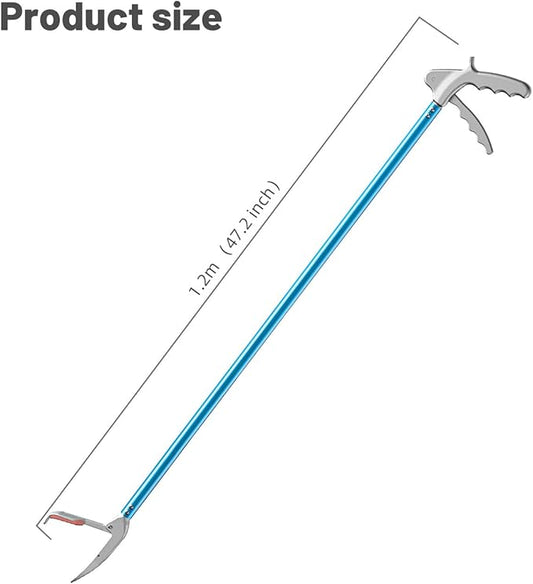 G2 47.2-inch Professional All-Aluminum Alloy Snake Tong Reptile Grabber Rattle Snake Catcher Wide Jaw Handling Tool with a Protective Structures for Snakes G2GO2GETHER