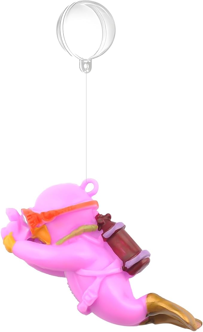onesimcr Floating Fish Tank Decorations, Aquarium Decorations, Lovely Diver Fish Tank Decorations, Floating Device Fish Tank Accessories,Suitable for All Kinds of Fish Tanks(Purple)… onesimcr