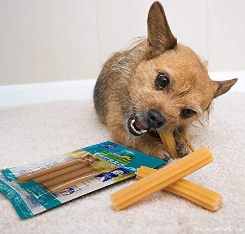 yaky CHURRO Himalaya Cheese Treats | Lactose Free | Gluten Free | Grain Free | USA MADE | for All Breeds | 4 CHURROs per Pouch | Original Cheese Flavor - PAWPICO