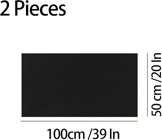 HERCOCCI 2 Pack Reptile Carpet, 39’’ x 20’’ Terrarium Bedding Substrate Liner Reptile Cage Mat Tank Accessories for Bearded Dragon Lizard Tortoise Leopard Gecko Snake (Black) HERCOCCI