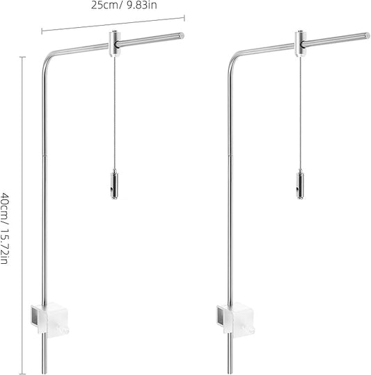 iplusmile Fish Tank Light Stand Kit, Aquarium Lighting Holder, Fish Tank Accessory, Adjustable Fish Tank Light Rack, for Aquatic High LED Light Lamp Light Hanging Bracket Rimless Tank iplusmile