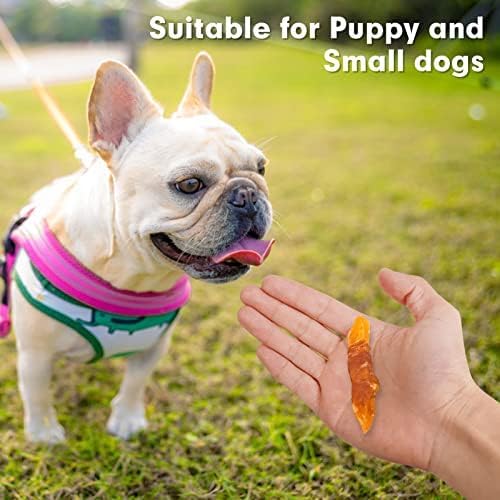 MON2SUN Dog Treats Rawhide Free Chicken Wrapped Sweet Potato Dog Snacks, Gluten & Grain Free, Suitable for Puppy and Small Dogs (Chicken, 10 Ounce - Pack of 5) - PAWPICO