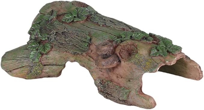 Reptile Bark Bends Terrarium Decor – Hideout Caves for Amphibians. Ideal for Lizards, Snakes, Geckos, Frogs, Spiders, Scorpions... PAWPICO