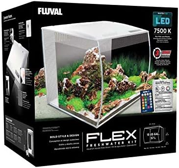 Flex Exo Terra Fluval LED Lamp Assembly for 15 Gallon Aquarium, Replacement LED 15 Gallon (57L), Supports Plant Growth & Enhances Fish Colors, Adjustable White + RGB LEDs, 7500K Fluval
