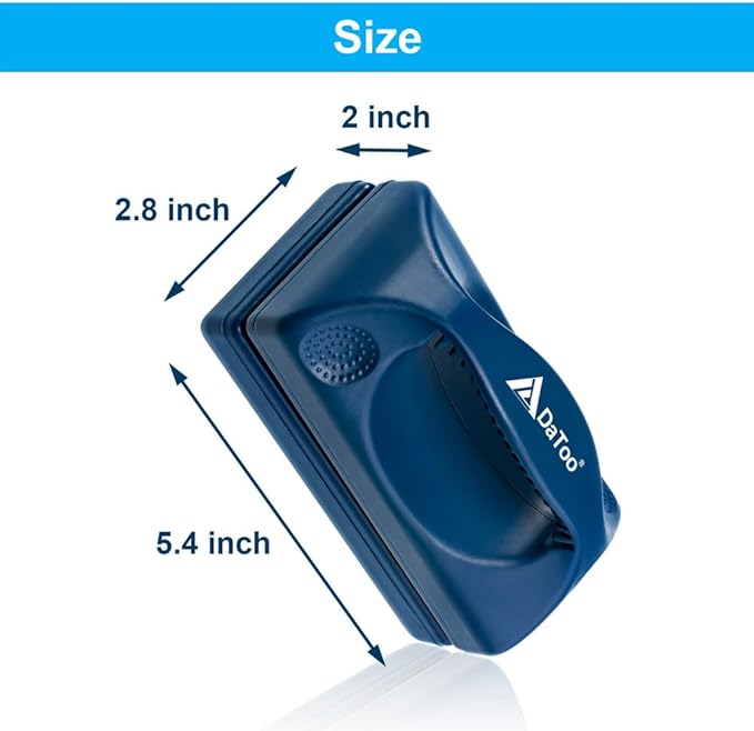 Aquarium Mini Magnetic Scrubber Scraper Small Fish Tank Cleaner Nano Glass Aquarium Cleaning Tools with Super Strong Magnet (Max) DaToo