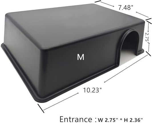 LEOTERRA Snake Hide Reptile Hide for Snake Lizard Leopard Gecko and Baby Ball Python Use10.23"x7.48"x2.75" (M) Durable and Easy to Clean LEOTERRA