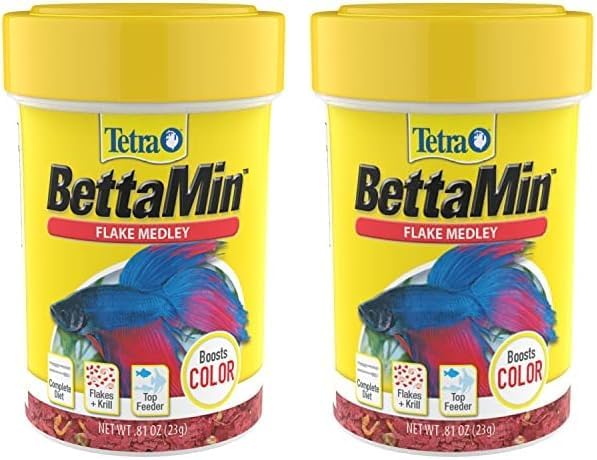 Tetra 16838 BettaMin Flakes, 0.81-Ounce,Blacks & Grays (Pack of 2) Tetra