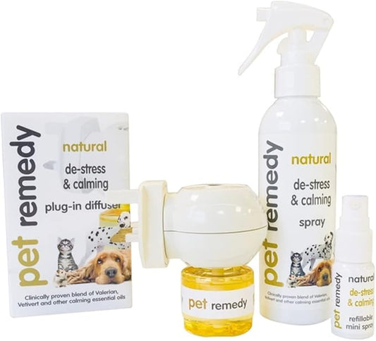 Pet Remedy Natural De-Stress & Calming Plug-in Diffuser Refill for Cats & Dogs 40 mL, 2 Pack PetRemedy