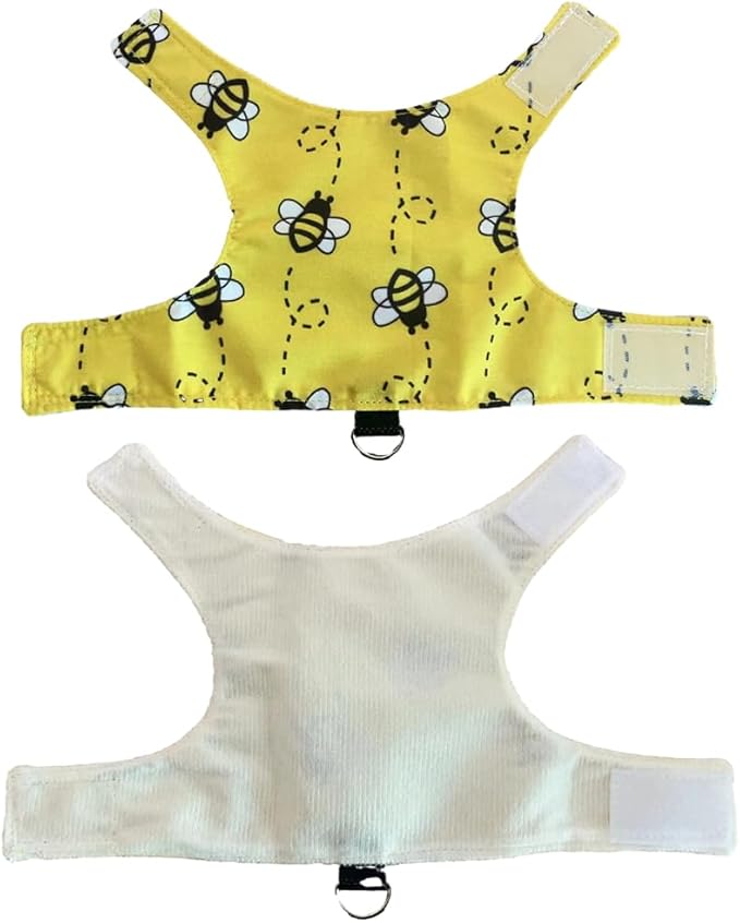 Lizard Clothes with Leash for Real Lizard,Bearded Dragon Harness and Leash Set,Leopard Gecko Costume,Reptile Hoodies Apparel for Skin Protection (Bee) Anelekor