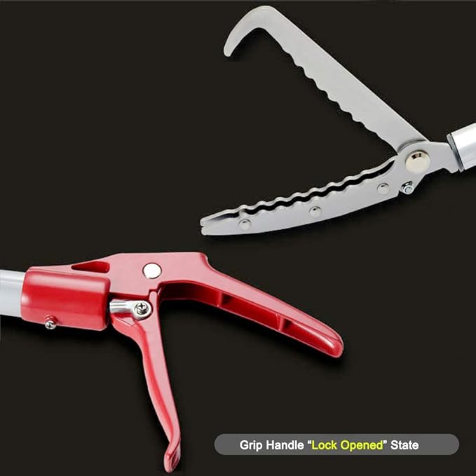 Snake Tong Rattle Snake Reptile Catcher Grabber,with Wide Jaw and Comfortable Grip Handle, Handling Tool Equipped with Snake Hook and Bagging,More Professional PAWPICO