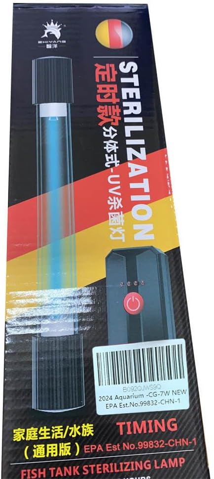 TAISHAN Aquarium Clean Light,13W & 11W & 9 W & 7 W & 5 W & 3 W Algae Removal Light with Timer,Aquarium Water Clean Green Clear Waterproof Clean Light for Fish Tank,Pond,Swimming Pool TAISHAN