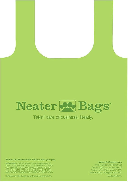 Neater Pet Brands Neater Bags - Dog Waste Poop Bags - Dispense One at a Time Like Tissues - No Rolls to Fuss With - Easy-Tie Handles (180 Bags)… - PAWPICO