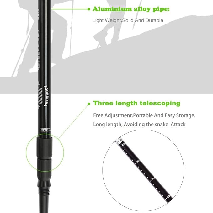 Snake Hook Reptile Grabber Rattle Snake Catcher,Professional Aluminum Alloy with Telescopic Rod and Lock, Comfortable Grip Handle for Catching,Controlling,Moving (53 inch Snake Hook) PAWPICO