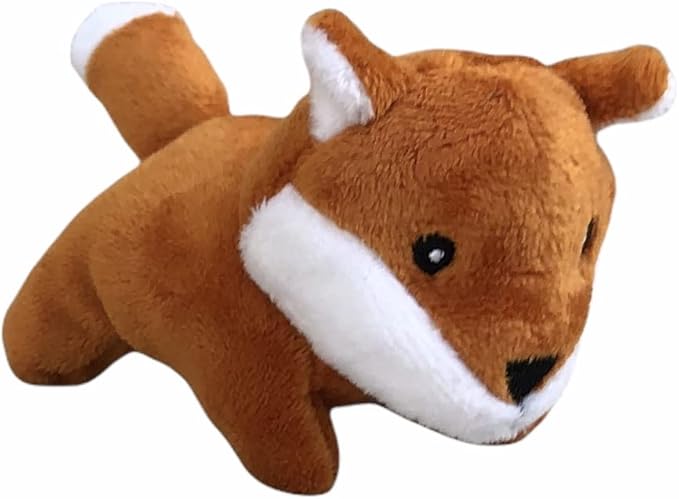 3 Pack of Fox Plush Dog Toys with Squeakers for Small and Medium Size Dogs, Replacement Animal Toys for Glow Pups Burrow Hide and Seek Tree Toy (3 Pack: Replacement Animals, Fox) - PAWPICO