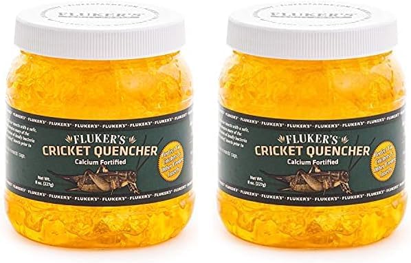 Fluker's Cricket Quencher Calcium Fortified, Easy to Use Gel Formula, 8 oz (Pack of 2) Flukers