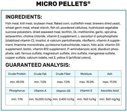 Hikari Tropical Semi-Floating Micro Pellets Fish Food, 0.77 Oz (22g) Hikari