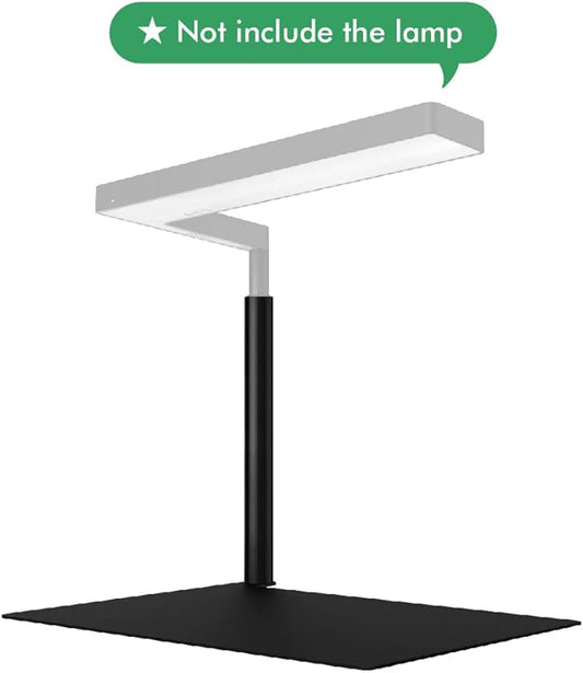 ONF Extension Stand Holder for Flat Nano or Flat Nano Plus Aquarium LED Light, Fish Tank Plant Lamp, Adjustable Tank Mount, Extendable Bracket Fixture Kit (not including the lamp) (Black) ONF