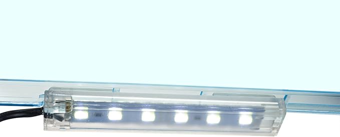 Penn-Plax Cascade Ultra Bright Fully Submersible Aquarium LED Accent Light with USB Power Cord – Great for Desktop and Nano Fish Tanks – White Penn-Plax