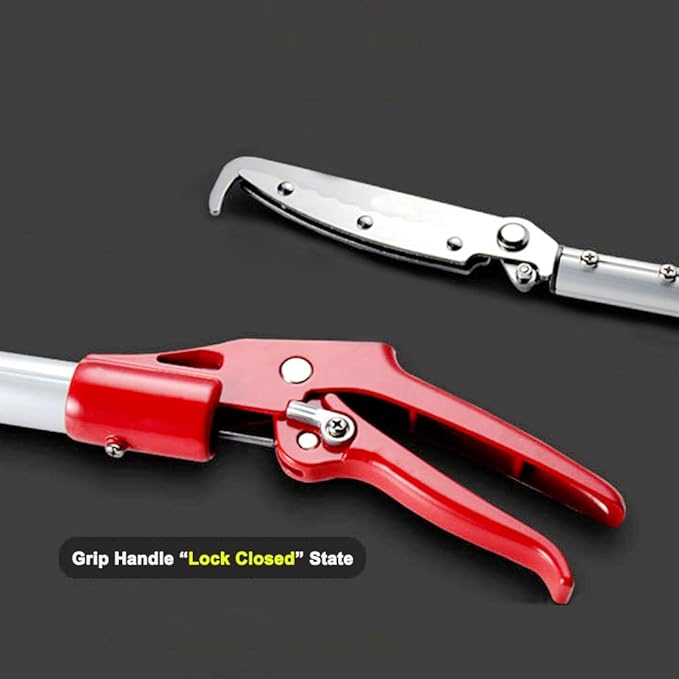 Snake Tong Rattle Snake Reptile Catcher Grabber,with Wide Jaw and Comfortable Grip Handle, Handling Tool Equipped with Snake Hook and Bagging,More Professional PAWPICO