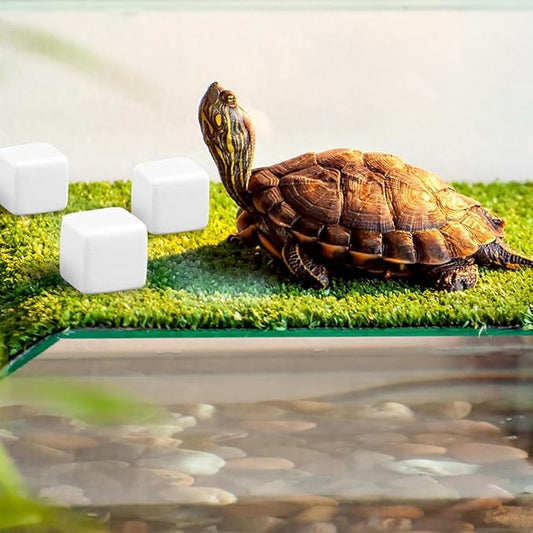 DQITJ 24 Pcs Reptile Calcium Stone Natural Calcium Mineral for Turtle Tortoise Lizard Frog Chameleon Reptiles DQITJ