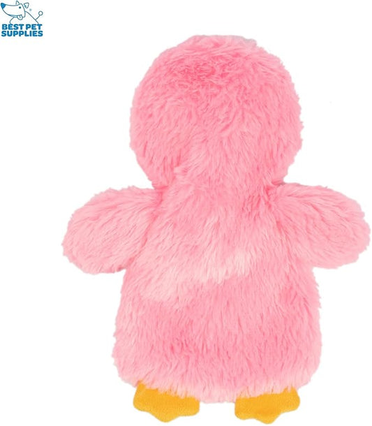 Best Pet Supplies Chicken Crinkle Plush Dog Toys for Interactive Play, Puppy and Senior Indoor Play, Colorful Chicken Toy Shape, Cute and Cuddly - Crinkle Chicken (Pink) - PAWPICO