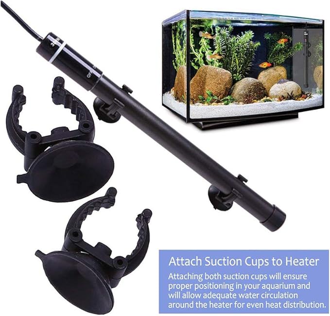MQ Titanium Alloy 300W Aquarium Heater for Salt and Fresh Water, Digital LED Display Submersible Heater with External Thermostat Controller, for Fish Tank 50-60 Gallon MQ