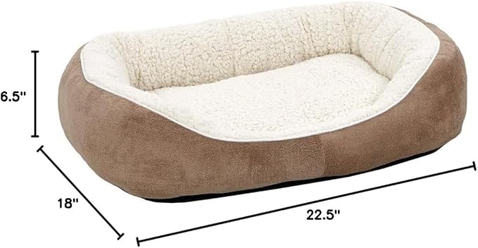 Midwest Homes for Pets Cuddle Bed, Taupe, Small - PAWPICO