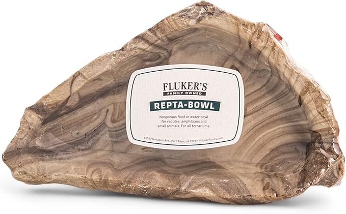Fluker's Repta Bowl, Food and Water Bowl for Reptiles and Small Animals, Large 9" Flukers
