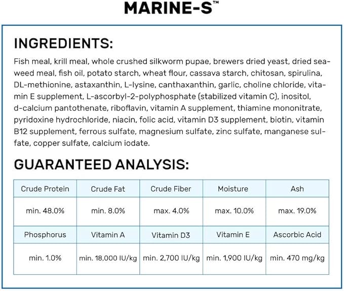 Hikari Marine-S Pellets Fish Food for Smaller Marine Fish Hikari