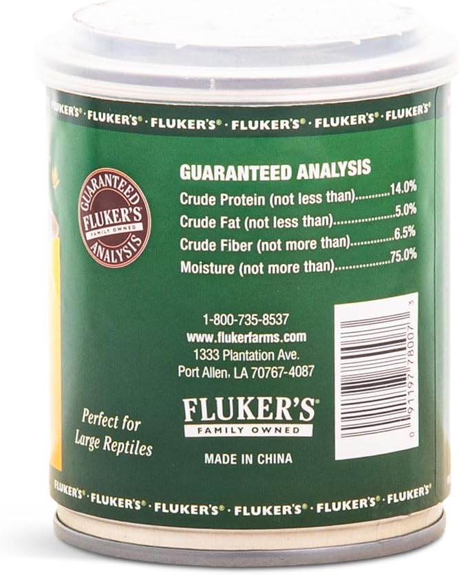 Fluker's Gourmet Canned Food for Reptiles, Fish, Birds and Small Animals, Insect Mix, 2.75 oz Flukers