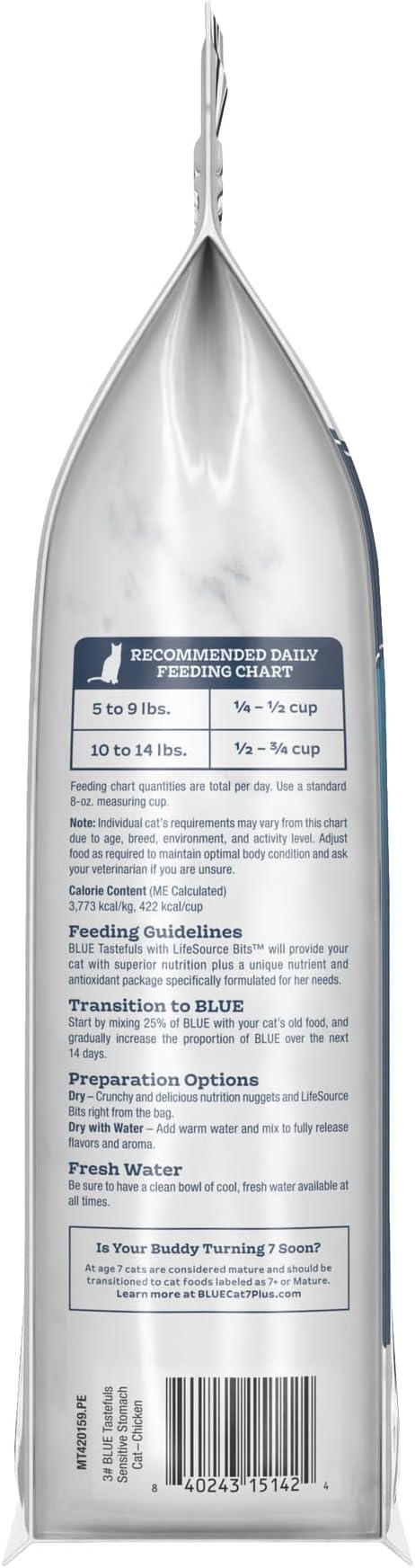Blue Buffalo Tastefuls Indoor Natural Adult Dry Cat Food, Salmon & Brown Rice 10lb Bag - PAWPICO