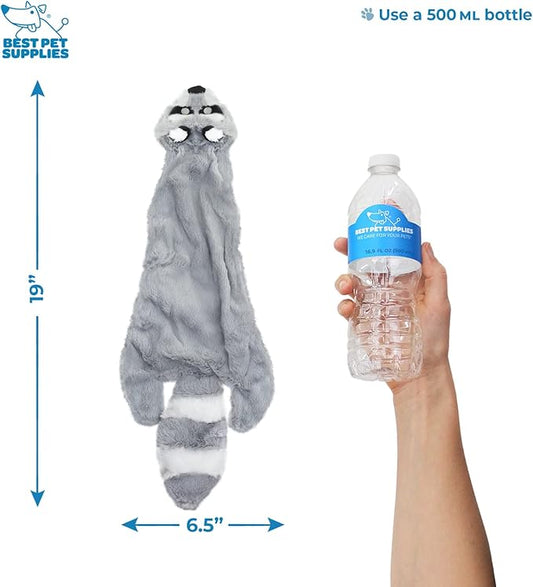 Best Pet Supplies Crinkle Duck Mystery Box Dog Squeaky Toy 4 Pack, Medium (Various Styles, Colors) - PAWPICO