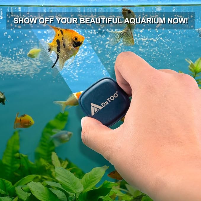 Aquarium Mini Magnetic Scrubber Scraper Small Fish Tank Cleaner Nano Glass Aquarium Cleaning Tools with Super Strong Magnet DaToo