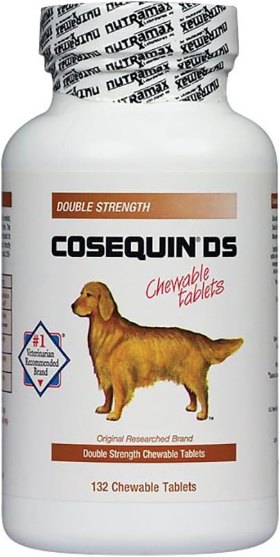 Nutramax Cosequin DS Joint Health Supplement for Dogs - With Glucosamine and Chondroitin, 132 Chewable Tablets NutramaxLaboratories