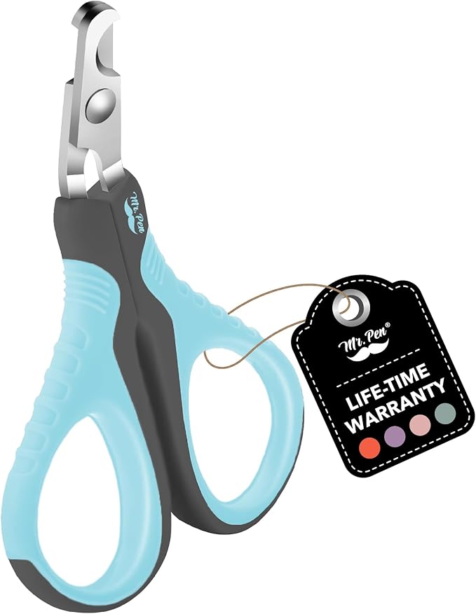 Mr. Pen- Cat Nail Clipper, Sky Blue & Dark Gray Cat Nail Trimmer, Cat Nail Clippers, Cat Claw Clippers, Cat Clippers for Nails, Pet Nail Clippers, Kitten Nail Clipper, Small Dog Nail Clipper - PAWPICO